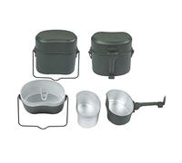 Vaso da campeggio pentole set pasticce tin, box per pranzo in lega di alluminio per campeggio all'aperto picnic bbq beach beach pentole da campeggio kit di pasticci da campeggio