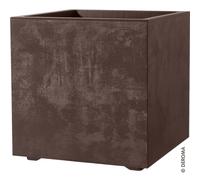 Vaso da esterno cubo Deroma Millenium R 49 cm marrone Di colore marrone