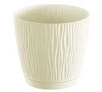 Vaso da fiori 0,6L Sandy P 28,2x28,2x26 cm, Crema