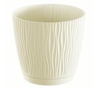 Vaso da fiori 1,6L Sandy P 14,9x14,9x13,9 cm, Crema