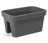 Vaso da fiori a balaustra Lys color antracite, 45 cm