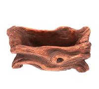 Vaso da fiori a prova di perdite Legno simulato Stump Root Cement Basin Pianta
