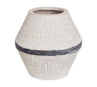 Vaso da fiori ARUNCUS 30 cm Beige Ceramica