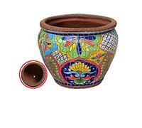 Vaso da Fiori Classico colorato Dipinto a Mano in Ceramica Mosaico Grande Vaso da Fiori Europeo Decorazione da Giardino Balcone Bonsai Cortile Esterno,