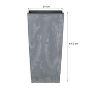 Vaso da fiori con inserto sopravaso quadrato vaso per piante effetto cemento