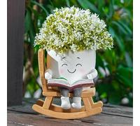 Vaso Da Fiori con Un Volto, Creativo E Unico Vaso Da Fiori a Dondolo in Resina