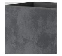 Deroma Vaso Quadro Millenium con Serbatoio d'Acqua - Antracite - 49 cm
