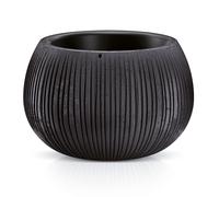 Vaso da fiori effetto cemento DKB290 con inserto fioriera vaso per piante nero