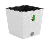 Vaso da fiori fioriera FURU Square cassetta da balcone fioriera bianca 10 L