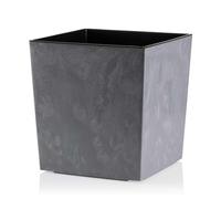 Vaso da fiori Flore in cemento grigio, altezza 25x25 cm