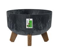 Vaso da fiori Gracia effetto cemento basso gamba DGRL240LE antracite