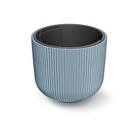 Vaso da fiori grigio, con serbatoio, collezione MILLY, 34,9 x 34,9 x 29 cm, capacità 22 L.