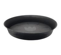 Vaso da fiori Grow nero, sottovaso, rotondo, quadrato, 4 7 11 15 19 26 litri (B2)
