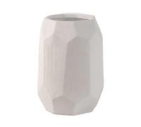 Vaso da fiori in ceramica geometrica bianco