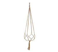 Vaso da fiori in corda da appendere in paglia macramè per piante appese gambe corda gancio cestino giardino balcone intrecciato Decor E2M1