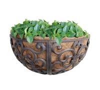 Vaso da fiori in ghisa da parete con inserto