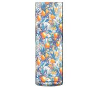 Vaso da fiori in plastica da 30 cm, decorativo, estetico, decorativo, per sala da pranzo, ingresso e biblioteca, motivo floreale, frutta arancione
