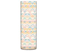 Vaso da fiori in plastica vintage mandala, 30 cm, moderno, decorativo, per soggiorno, tavolo da pranzo