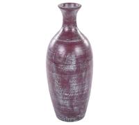 Vaso da fiori in terracotta marrone 57 cm stile invecchiato Kardia