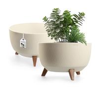 Vaso da fiori KADAX in plastica con tre supporti