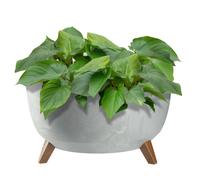 KADAX vaso da fiori con tre supporti, 40 cm, grigio