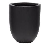 Vaso da fiori Kave Home cemento giardino nero diametro 39 cm