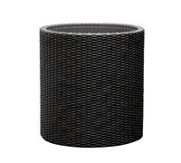 Vaso da Fiori Keter Rotondo 36 cm Marrone o Antracite Cylinder Planter M