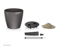 Lechuza Vaso Da Fiori Lechuza Classico Premium 60 - Set Completo, Tortora Lucido