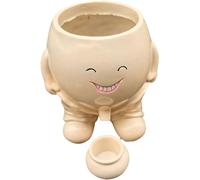 Vaso Da Fiori - Modello In Stile Semplice, Divertente Scultura Con Testa, Organizer Per Matite Da Tavolo | Patio Esterno Cortile Balcone Casa Tavolo Centrotavola Vacanza Festa Arte Artigianato