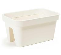 Vaso da fiori per balaustra Lys color crema 45 cm