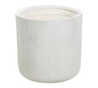 Vaso da fiori per in fibra di argilla Bianco 45 x 45 x 45 cm Oreoi