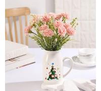Vaso da fiori personalizzato per Natale, regalo per mamma e papà, in ceramica, regalo personalizzato per la mamma (4 nomi)