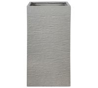 Vaso da Fiori Quadrato Grigio chiaro per Esterno o Interno 40 x 40 x 77 cm Dion