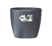 Vaso da fiori rotondo ELHO Bruxelles Wheels 40 - Nero - Ø 39 x H 37 cm - interno - 100% riciclato