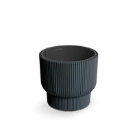 Vaso da fiori rotondo Milly DBMLR300 antracite con inserto scanalato