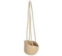 Vaso da Fiori Sospeso, Cesto per Fioriera Sospeso, Vaso da Fiori Sospeso Cesto Intrecciato Vaso da Fiori Sospeso Vaso per Piante Sospeso a Parete per Interni, Fiori Artificiali