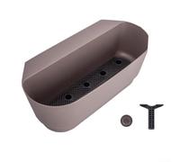 Vaso da fiori sospeso efficiente per ringhiera del balcone in plastica, progettato per creare attraente e funzionale per balconi giardini (colore curry)