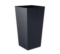 Vaso quadrato alto Fioriera moderna Urbi Grigio scuro 26,5x26,5x50CM