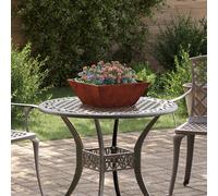 Vaso da giardino 5 pz Ruggine 40 x 40 x 15 cm Acciaio Corten