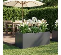 vidaXL Vaso da giardino Antracite 80 x 40 x 40 cm