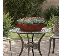 Vaso da giardino Ruggine 50 x 50 x 15 cm Acciaio Corten