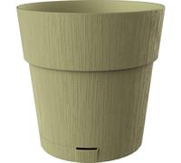 Vaso da giardino Stefanplast Ethica verde oliva riserva acqua 2L Ø40