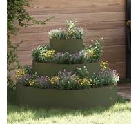 vidaXL Vaso da giardino Verde oliva 90 x 90 x 20 cm