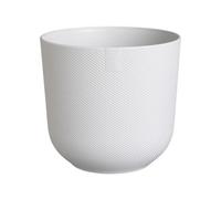 Vaso da interno Elho Jazz Rond 35x34,5x32 cm bianco opaco texture rombi riciclato impermeabile