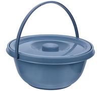 Vaso da Notte in Pvc Portatile con Manico e Coperchio Stili multipli | Uso Domestico, per Gravidanza e Terza Età, Struttura Compatta con Buona Portata, 1 Pezzo Stile Casuale