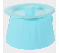 Vaso da Notte Portatile Unisex Coperchio, PP Blu 24x22,4x14,5cm | Base Piatta Antiscivolo, Struttura e Robusta, per Assistenza a Letto, Sedia a Rotelle o Auto
