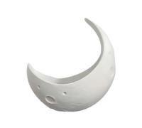 Vaso da parete a forma di luna a mezza luna, supporto decorativo per piante grasse con finitura liscia, fioriera sospesa con stile artistico, decorazione per la casa, camera da , soggiorno