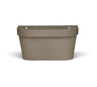 Vaso da parete - GARDEN ID Star - Tortora 36 x 16 cm - Riserva d'acqua con sistema di troppopieno - Riciclato e riciclabile al 100%