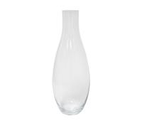 Vaso da pavimento a forma di bottiglia di vetro trasparente 23x23x56 cm