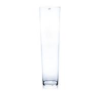Vaso da Pavimento Vaso di Vetro Decorativo Conica Cono Rotondo H.70cm D.19cm